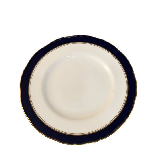 Royal Worcester Cavendish Blue Fine Bone China Salad Lunch Plate Made In England - Picture 5 of 6